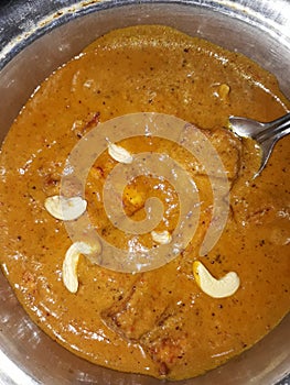 Homemade paneer butter masala