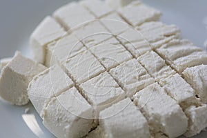 Homemade Paneer, fresh Indian cottage cheese