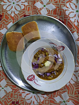 Homemade pav bhaji