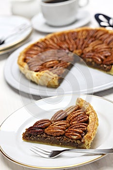 Homemade pecan pie