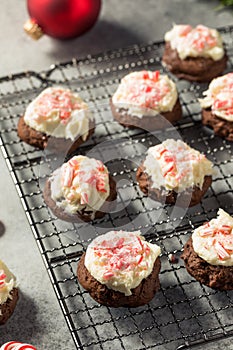 Homemade Peppermint Candycane Chocolate Cookies