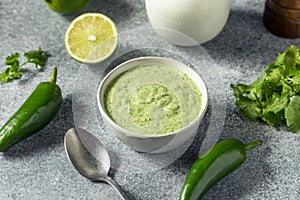 Homemade Peruvian Aji Verde Sauce