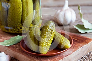 Homemade pickles photo