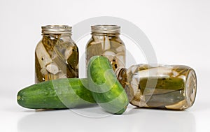 Homemade Pickles with Cucumbers