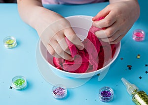 Homemade plastiline. Plasticine. play dough.