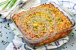 Homemade potato casserole kugel