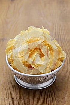 homemade potato chips (crisps)