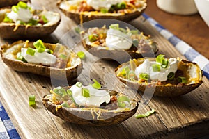 Homemade Potato Skins with Bacon photo