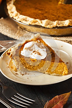 Homemade Pumpkin Pie for Thanksigiving photo