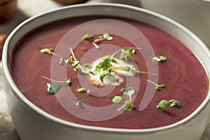 Homemade Purple Sweet Potato Soup