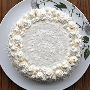 Homemade Raffaello Cake Coconut Almond Cake photo