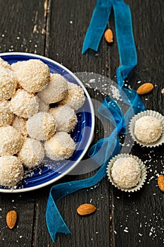 Homemade Raffaello Sweets - Coconut Balls photo