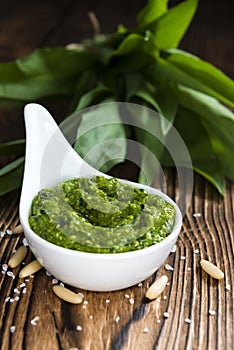 Homemade Ramson Pesto