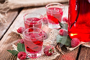 Homemade Raspberry Liqueur photo