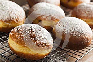 Homemade Raspberry Polish Paczki Donut