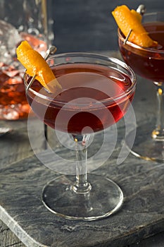 Homemade Red Boulevardier Cocktail