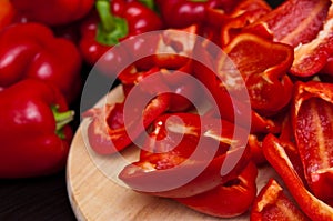 Homemade red paprika still life