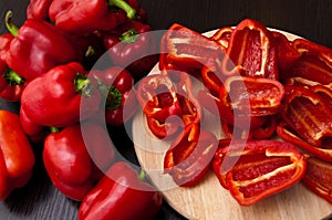 Homemade red paprika still life