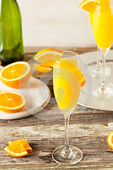 Homemade Refreshing Orange Mimosa Cocktails