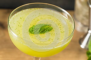 Homemade Refreshing Southside Mint Cocktail