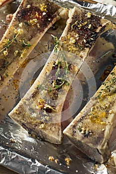 Homemade Roasted Beef Bone Marrow