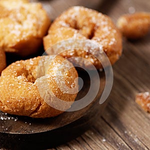 Homemade rosquillas, typical spanish donuts