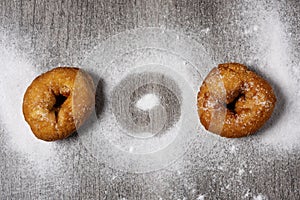 Homemade rosquillas, typical spanish donuts