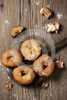Homemade rosquillas, typical spanish donuts