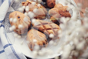 Homemade russian cookies-nuts