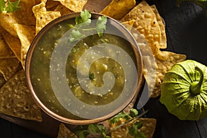 Homemade Salsa Verde with Cilantro photo