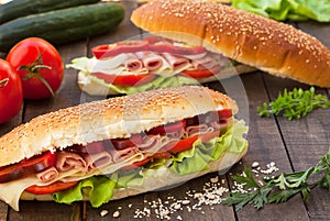 Homemade sandwiches