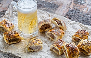 Homemade sausage rolls