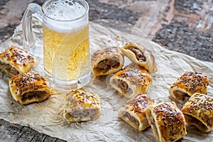 Homemade sausage rolls