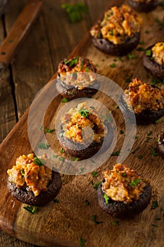 Homemade Sausage Stuffed Mushrooms