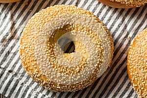 Homemade Sesame Seed Bagels