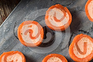 Homemade Smoked Salmon PInwheels