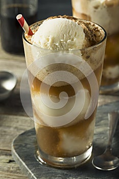 Homemade Soda Black Cow Ice Cream Float