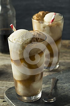 Homemade Soda Black Cow Ice Cream Float