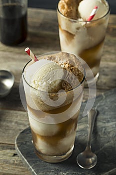 Homemade Soda Black Cow Ice Cream Float