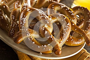 Homemade Soft Pretzels with Salt