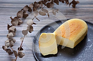 Homemade souffle japanese cheesecake