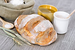 Homemade sourdough bread