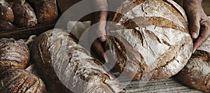 Homemade sourdough bread food photography recipe idea