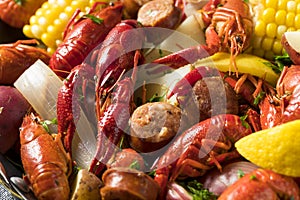 Homemade Southern Crawfish Boil