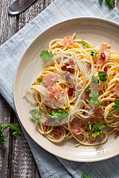 Homemade Spaghetti Algio e Olio