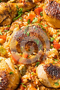 Homemade Spanish Arroz con Pollo