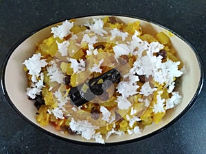 Homemade special Indian Lau Ghonto Bottle Gourd Curry