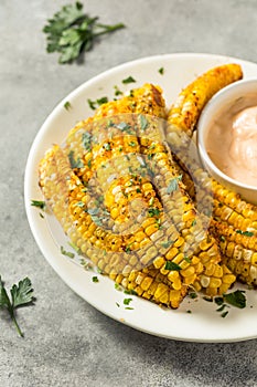 Homemade Spicy Corn Ribs