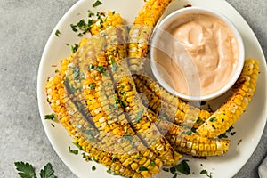 Homemade Spicy Corn Ribs