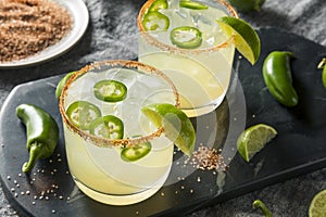 Homemade Spicy Margarita with Limes